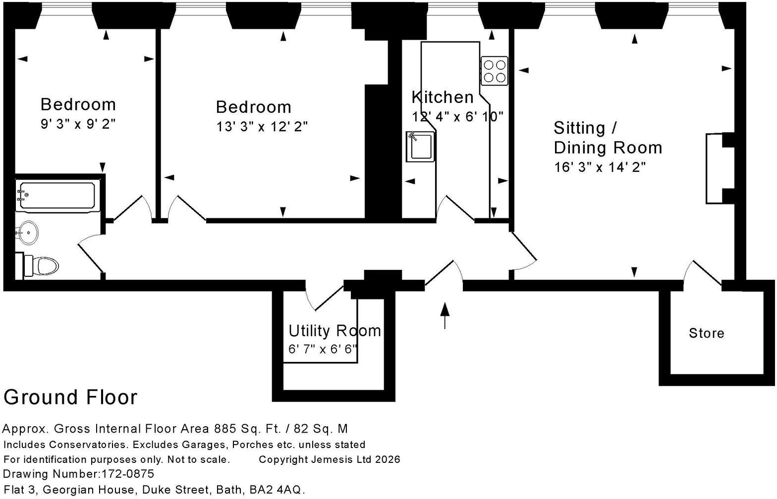 Duke Street, Bath floorplan