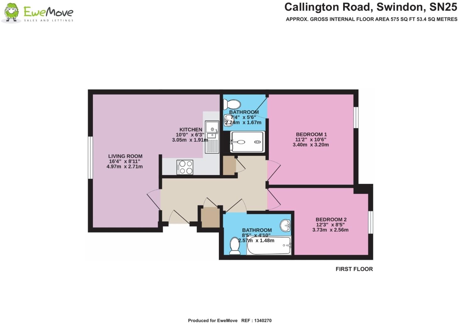Callington Road, Oakhurst, SN25 floorplan