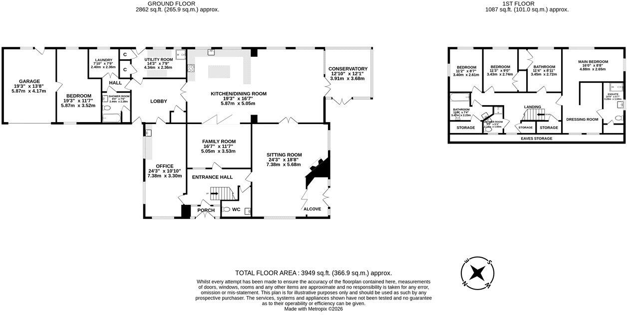 Mundys Lane, Mendham, Harleston, Suffolk, IP20 floorplan