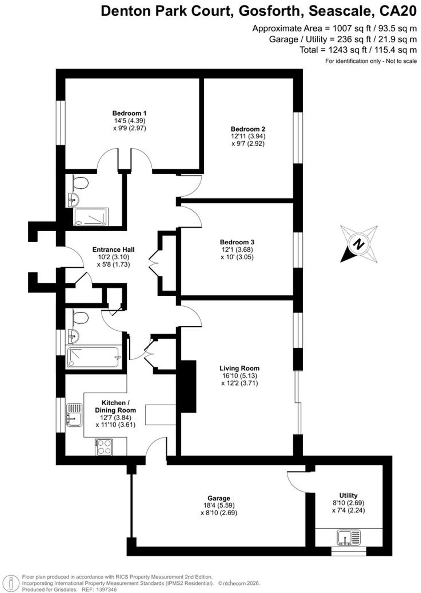 Denton Park Court, Gosforth, CA20 floorplan