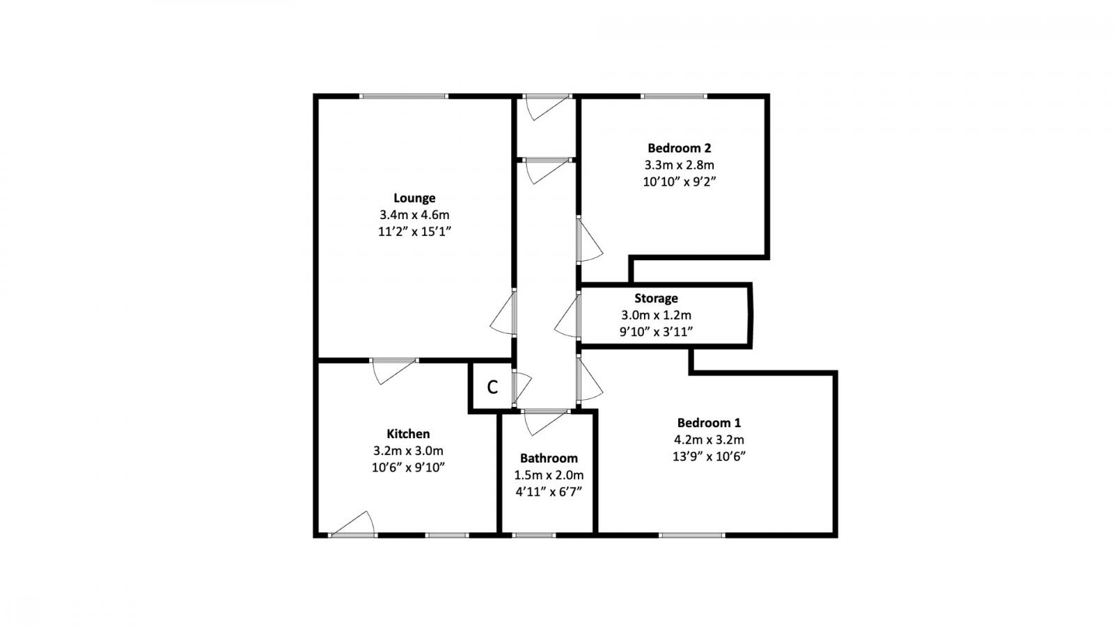 Drumbathie Road, Airdrie, ML6 floorplan