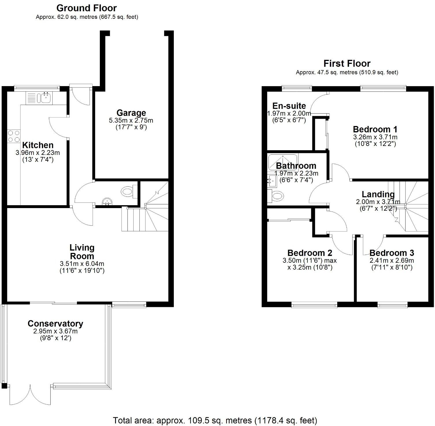 Whitwell Close, Luton, LU3 4BS floorplan