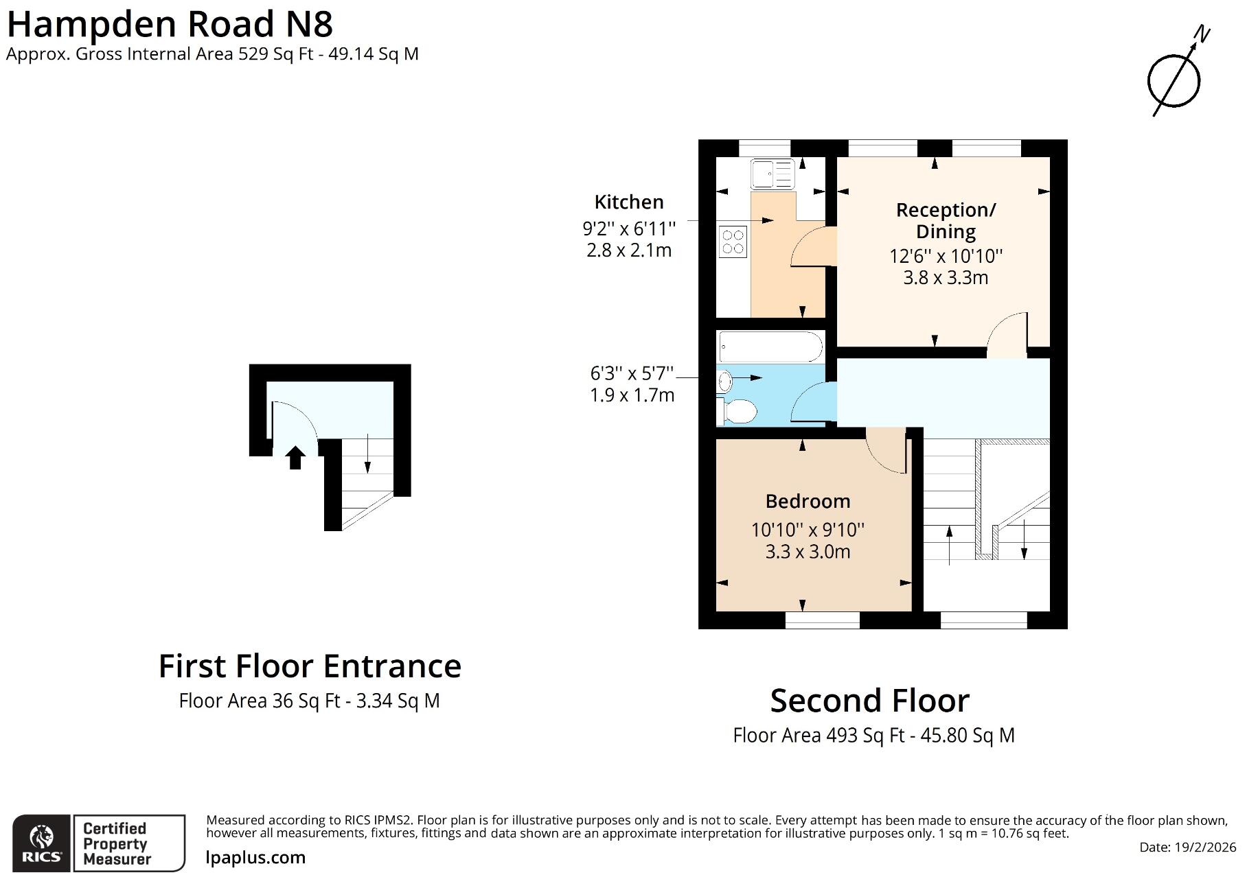 Hampden Road, Haringey, N8 floorplan