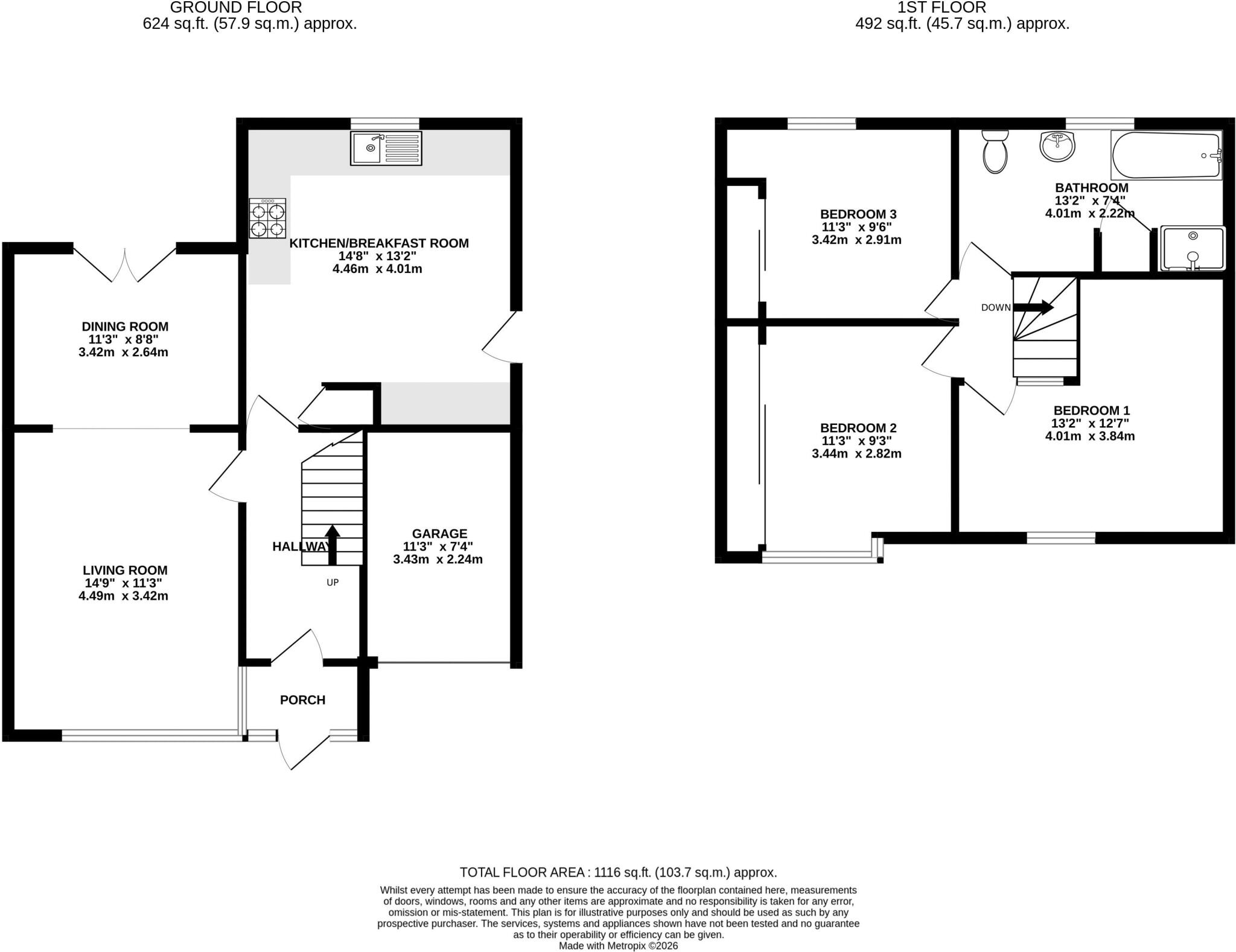 Carlton Avenue, Upholland floorplan