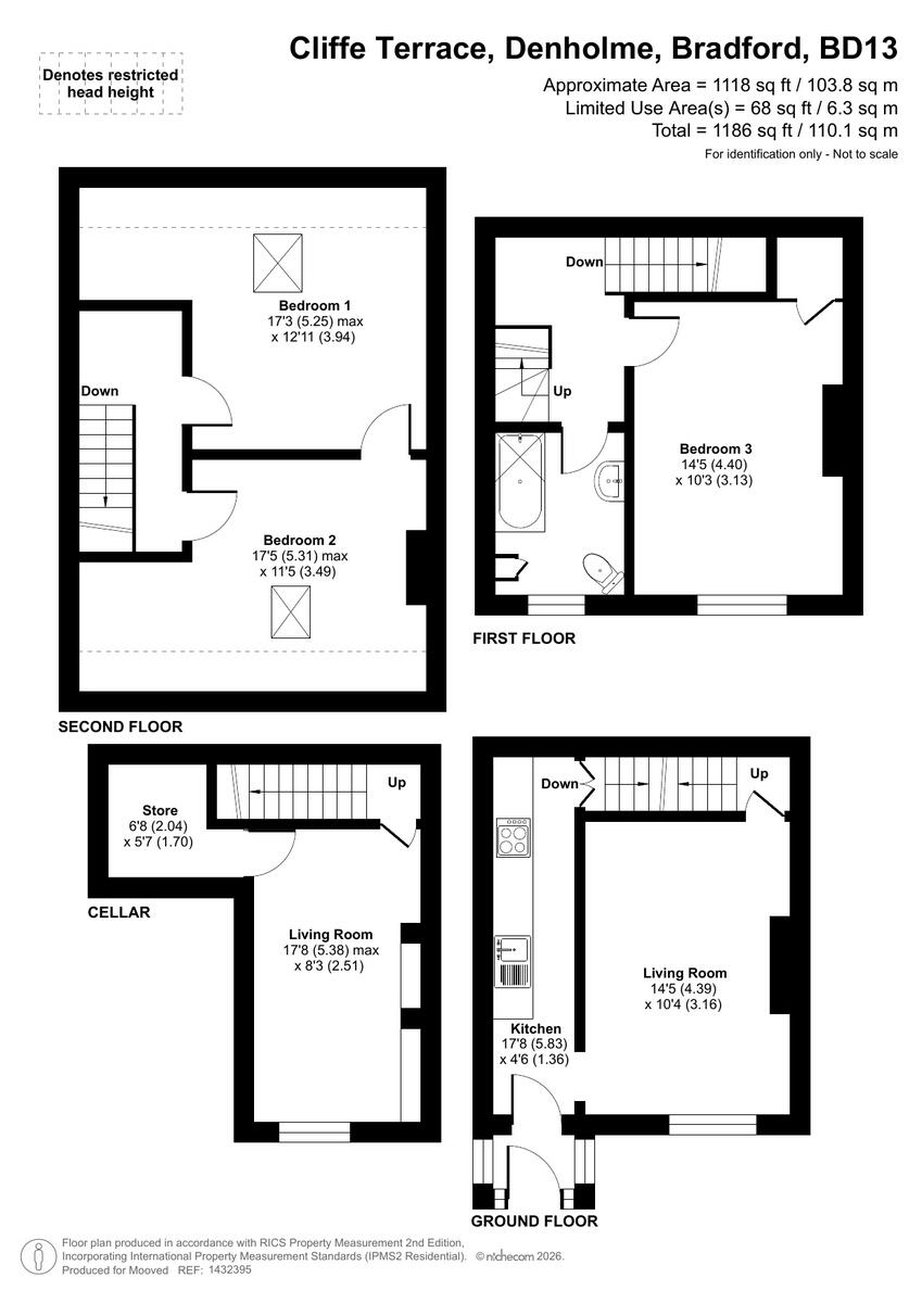 Cliffe Terrace, Bradford, BD13 4 floorplan