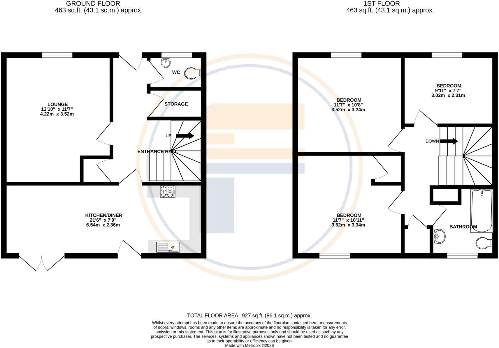 Atholl Walk, Bedford, MK41 floorplan