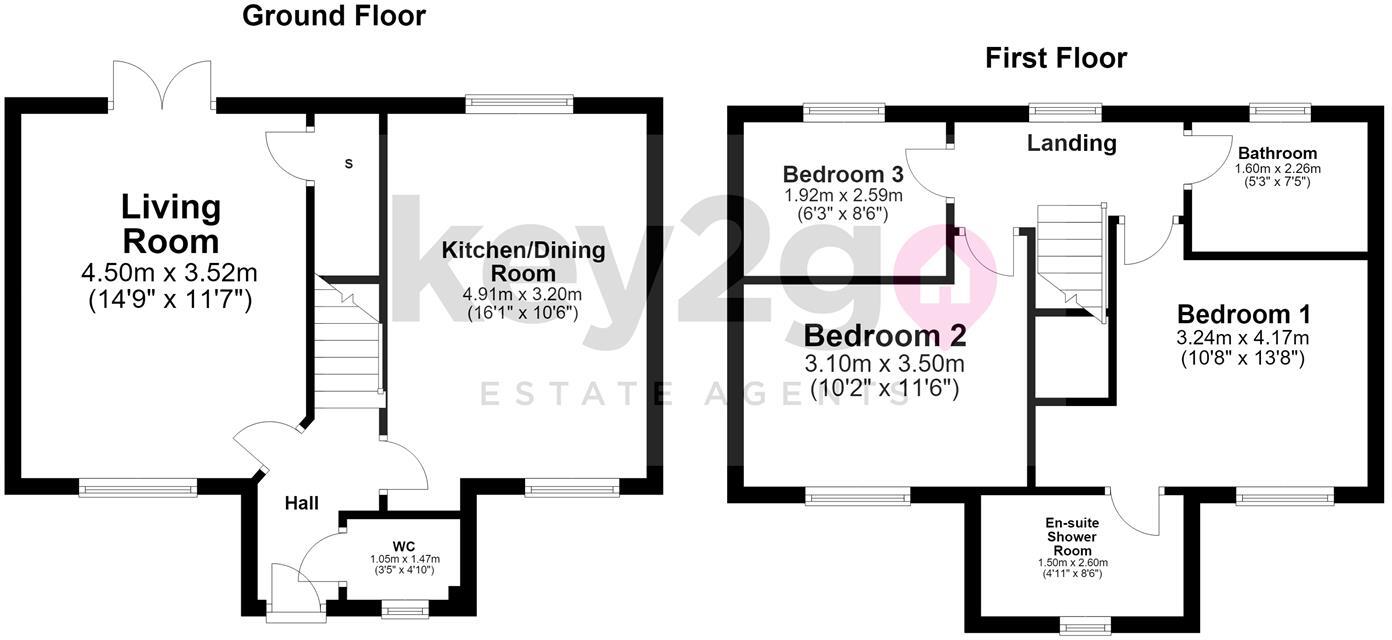 Lawson Close, Bolsover, Chesterfield, S44 floorplan