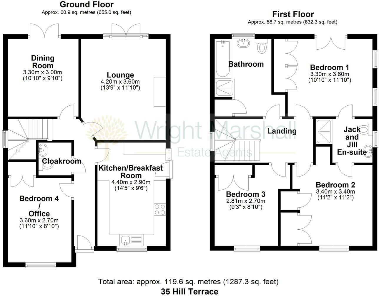 Hill Terrace, Audley, Staffordshire floorplan