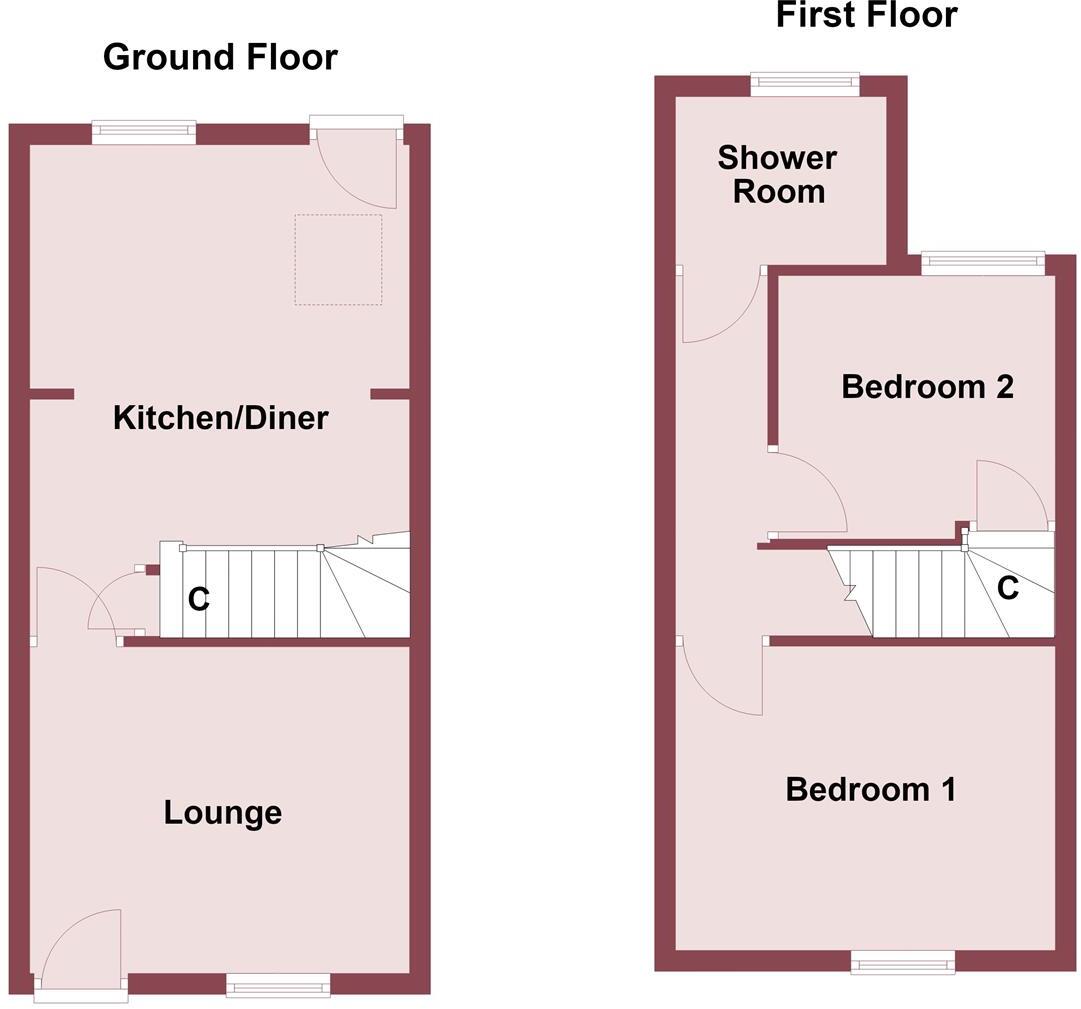 Hadlow Terrace, Willaston, Neston floorplan