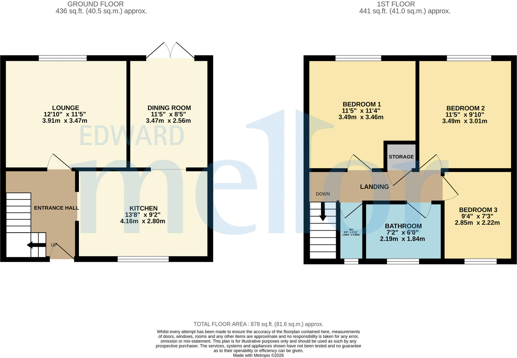 Knutsford Avenue, Heaton Chapel floorplan