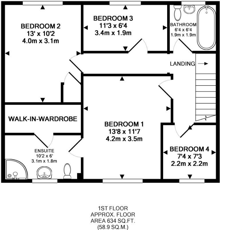 Ongar Road, Pilgrims Hatch, Brentwood floorplan