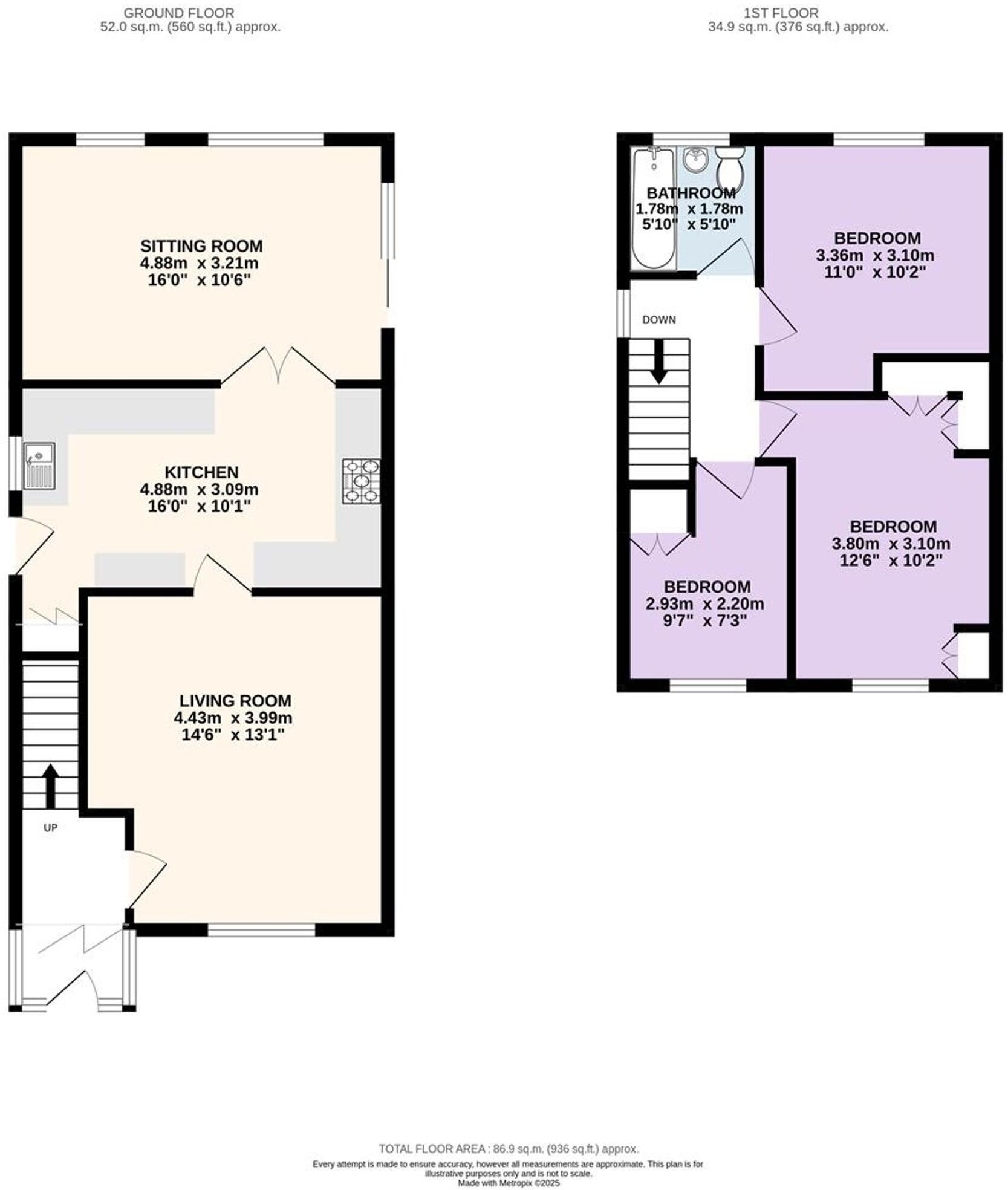 Fir Trees Crescent, Lostock Hall, PR5 floorplan