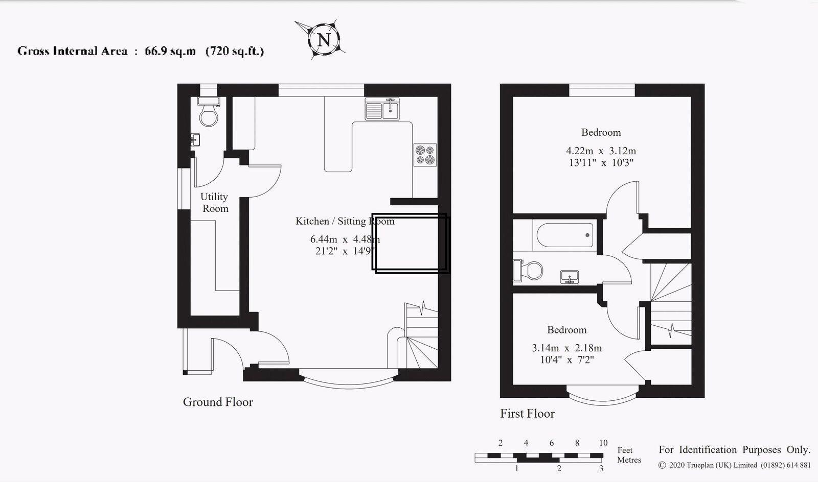 Fairfax Cottage Pembury Road, Tunbridge Wells floorplan