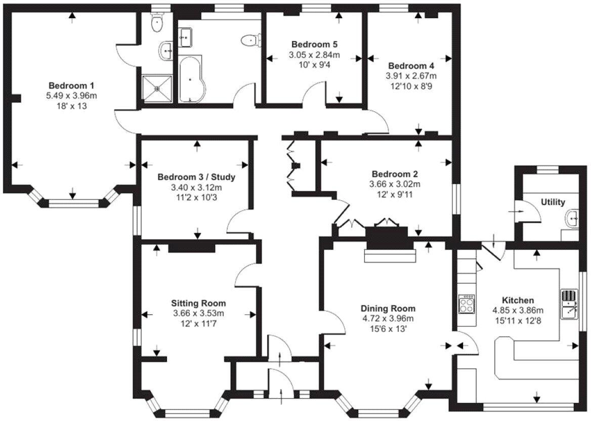 Springfield Road, Woolacombe, Devon, EX34 floorplan