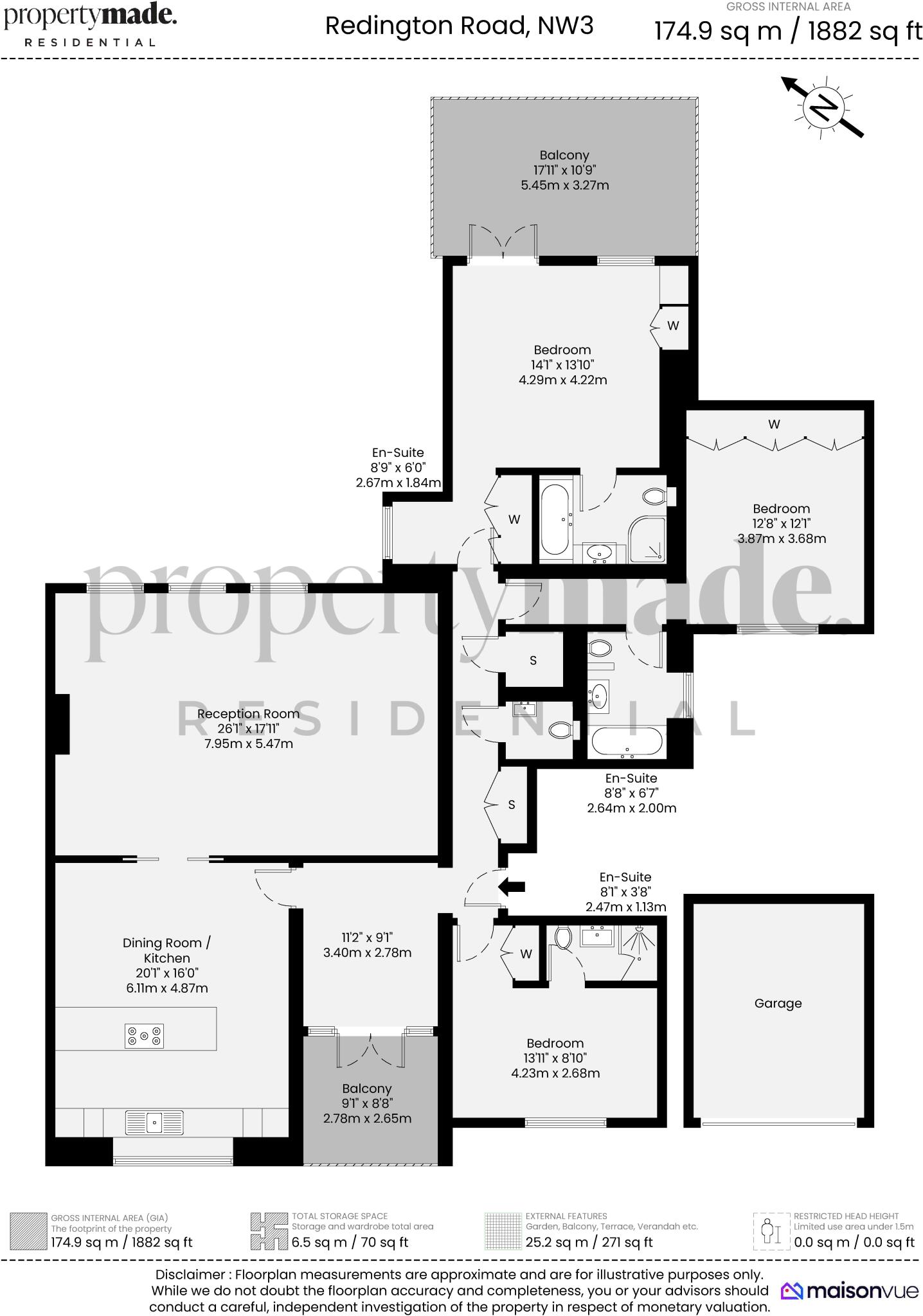 Redington Road, Hampstead, London, NW3 floorplan