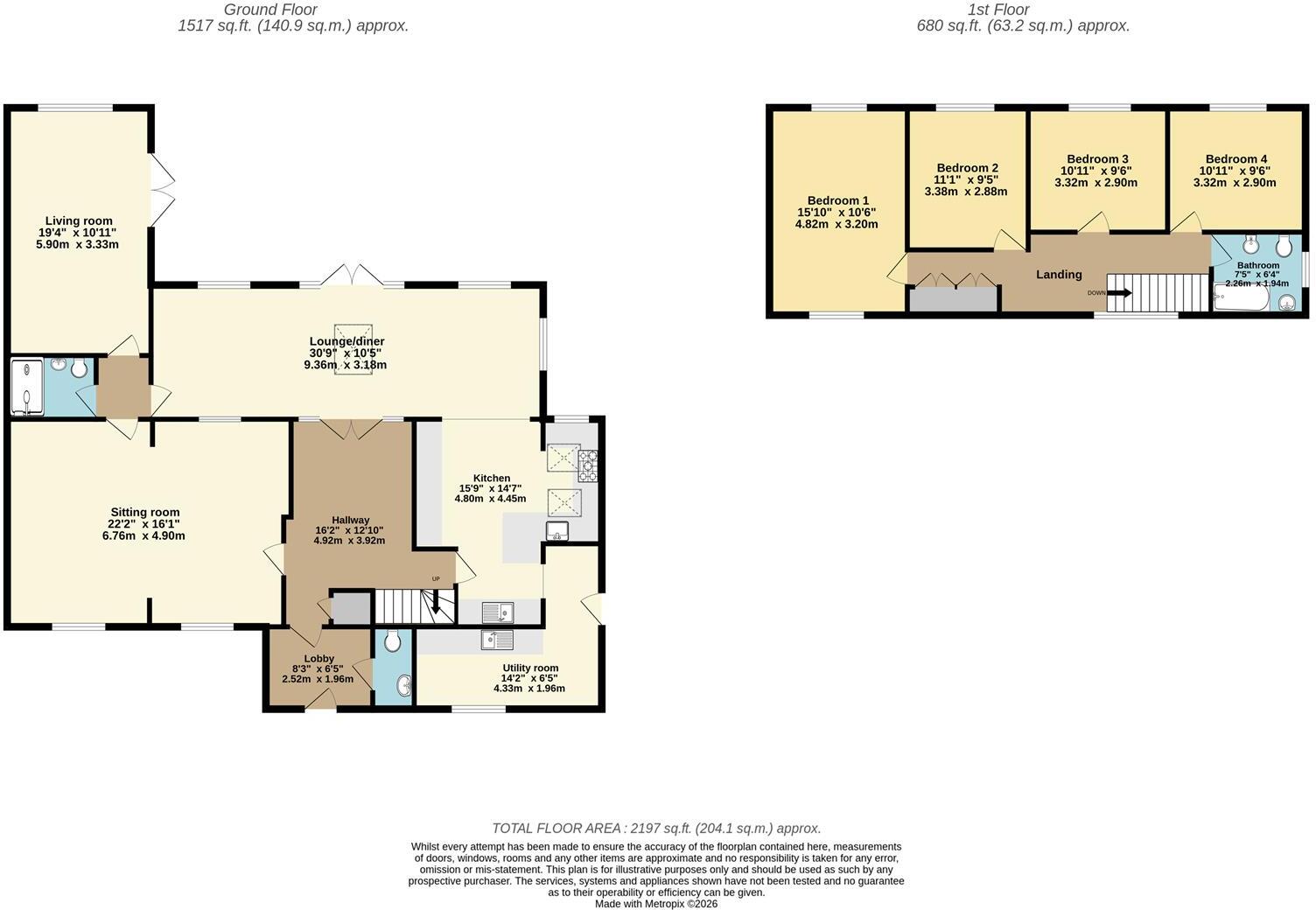 Wellsway, Keynsham floorplan