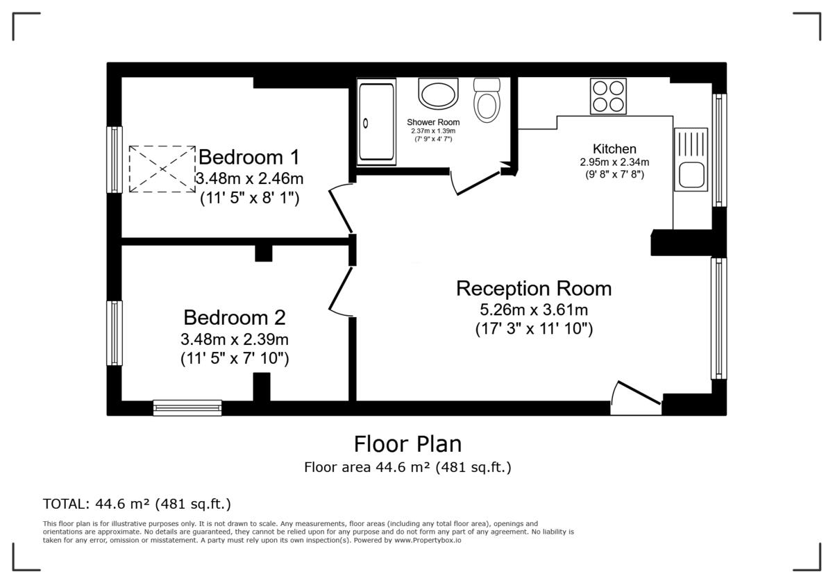1 Woodstock Road East, Begbroke, OX5 floorplan