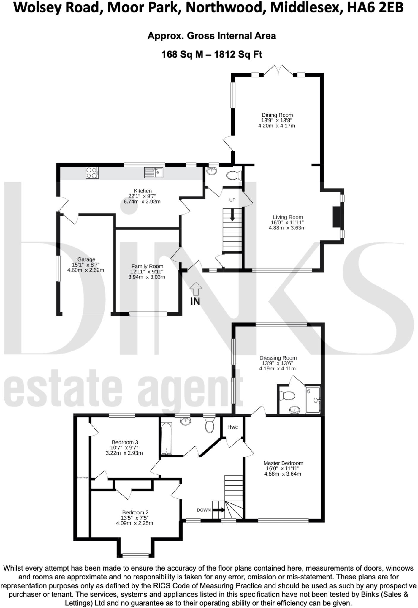 Wolsey Road, Moor Park, Northwood, Hertfordshire, HA6 floorplan