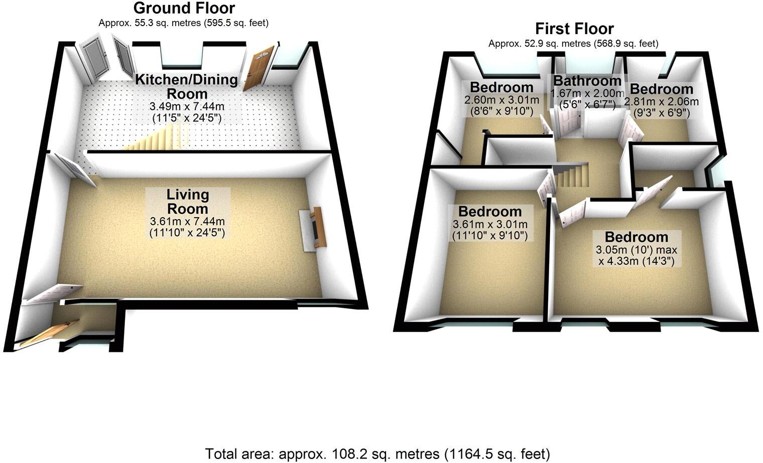 Oozewood Road, Royton, Oldham, Greater Manchester, OL2 floorplan