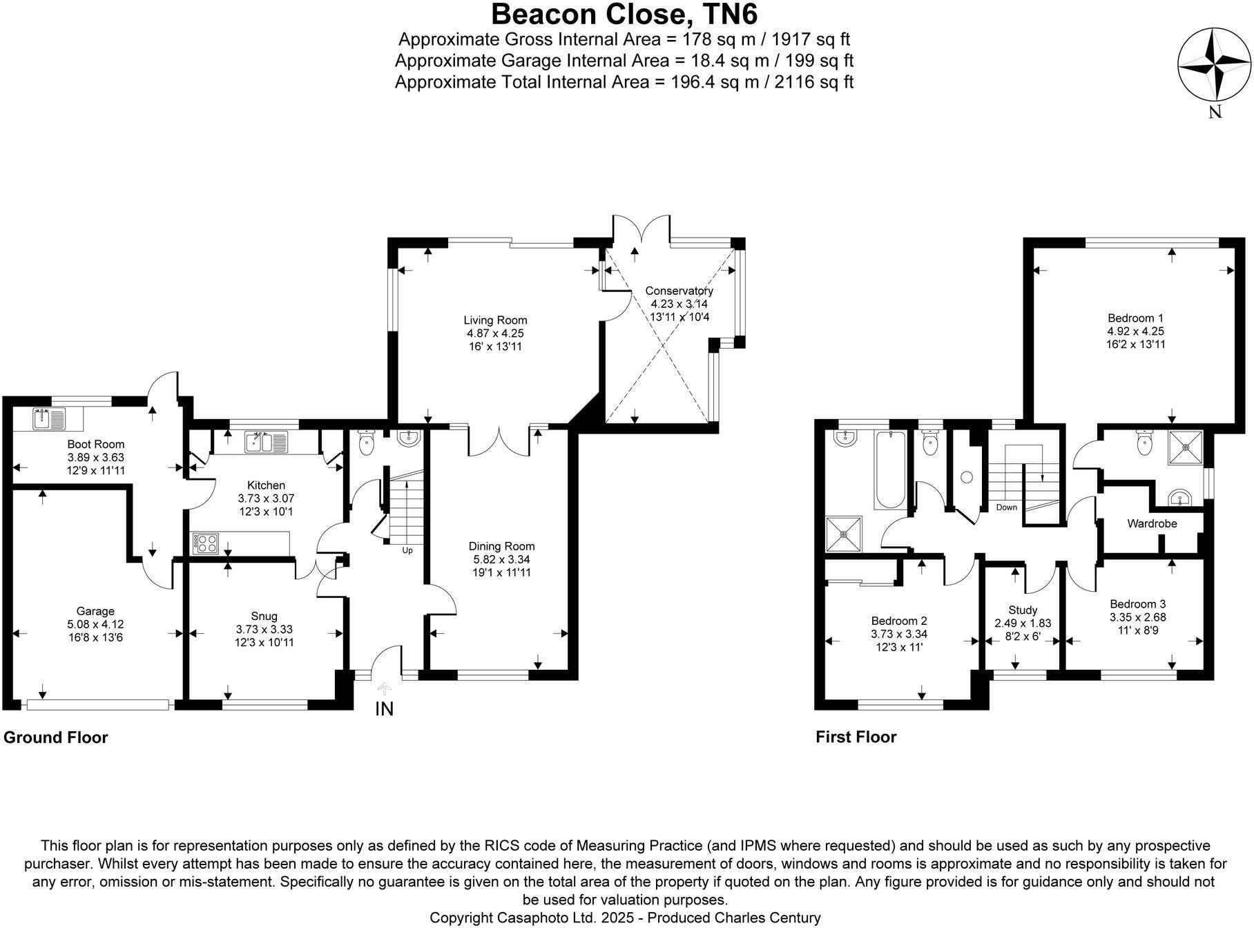 Beacon Close, Crowborough, TN6 floorplan