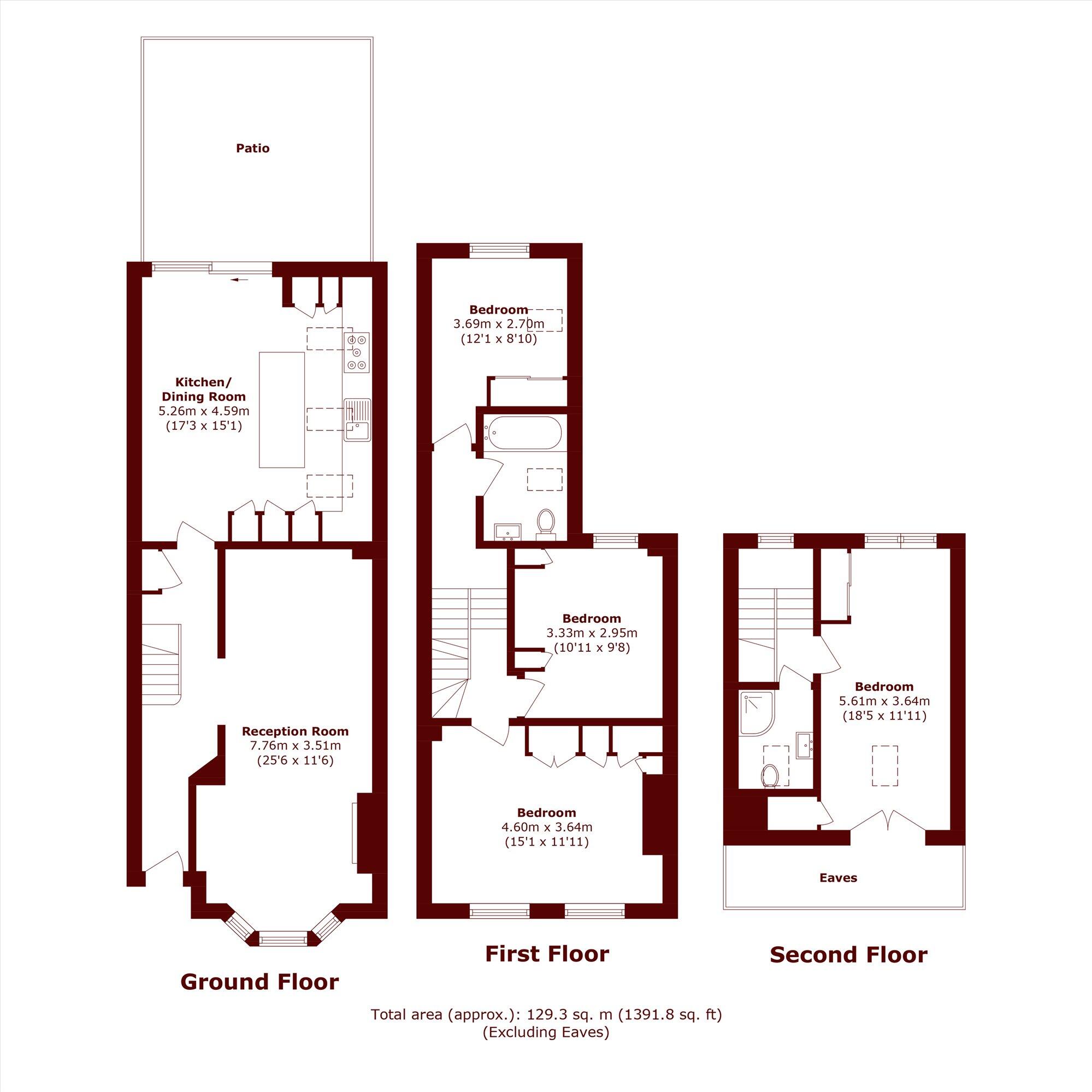Treadgold Street, Holland Park floorplan