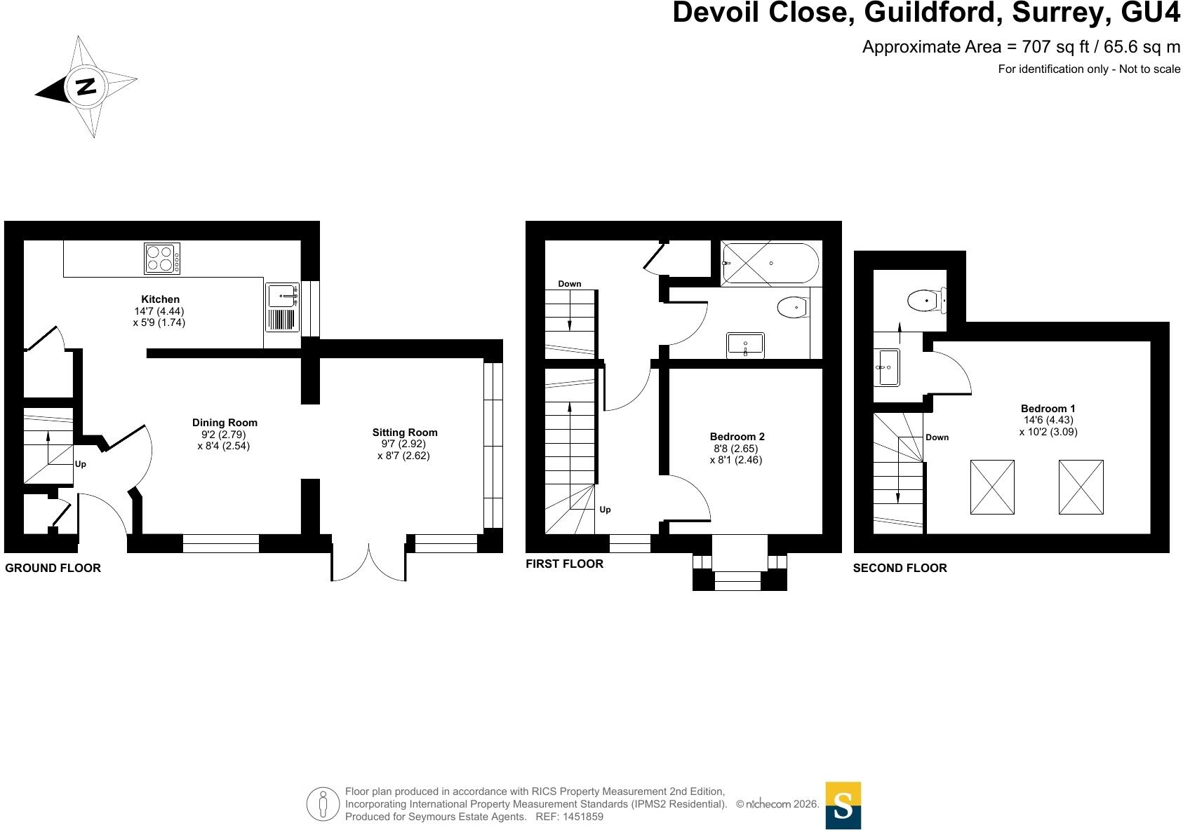 Devoil Close, Guildford, Surrey, GU4 floorplan