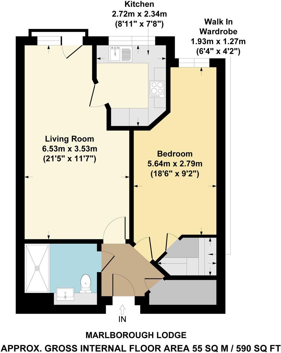 12 Marlborough Lodge, Green Road, Kidlington, Oxfordshire OX5 2EU floorplan