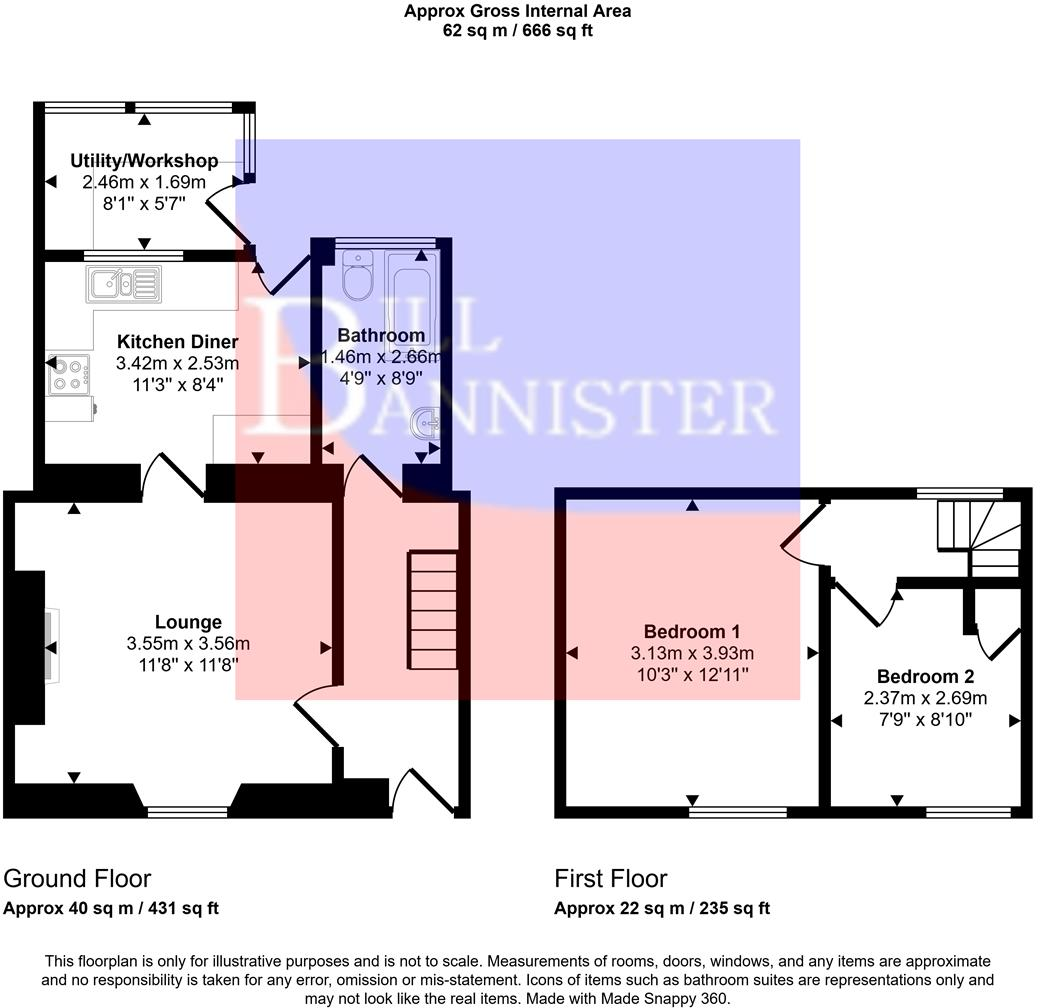 Falmouth Road, Redruth floorplan