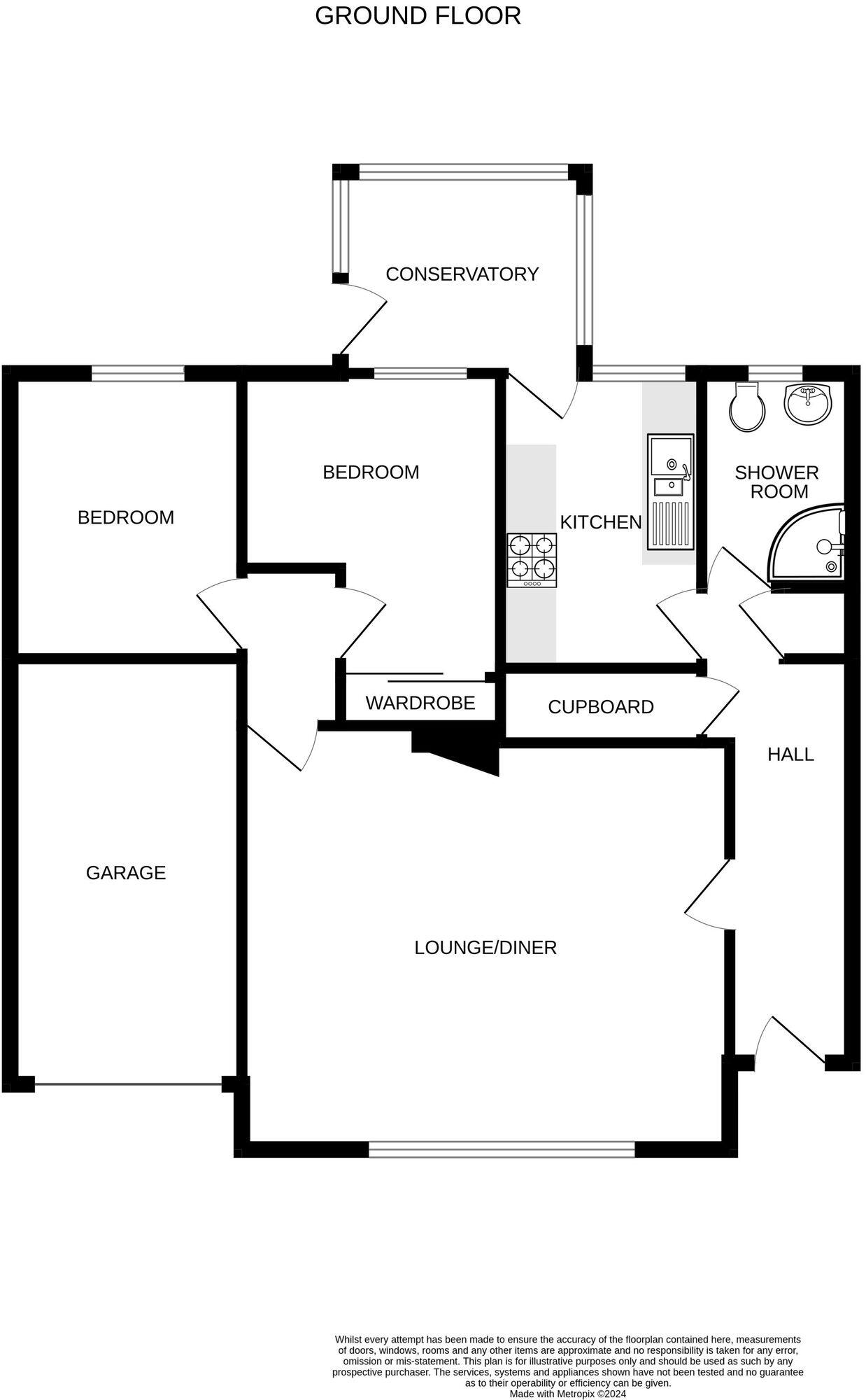 Rose-An-Grouse, Hayle TR27 floorplan