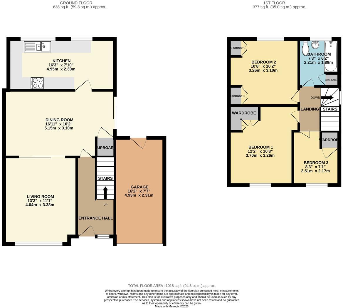 Lime Tree Gardens, Bilbrook, Wolverhampton floorplan