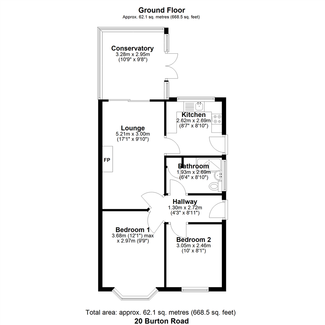 Burton Road, Spalding floorplan