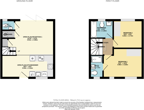 Beckley Mews, Northolt, UB5 5FF floorplan