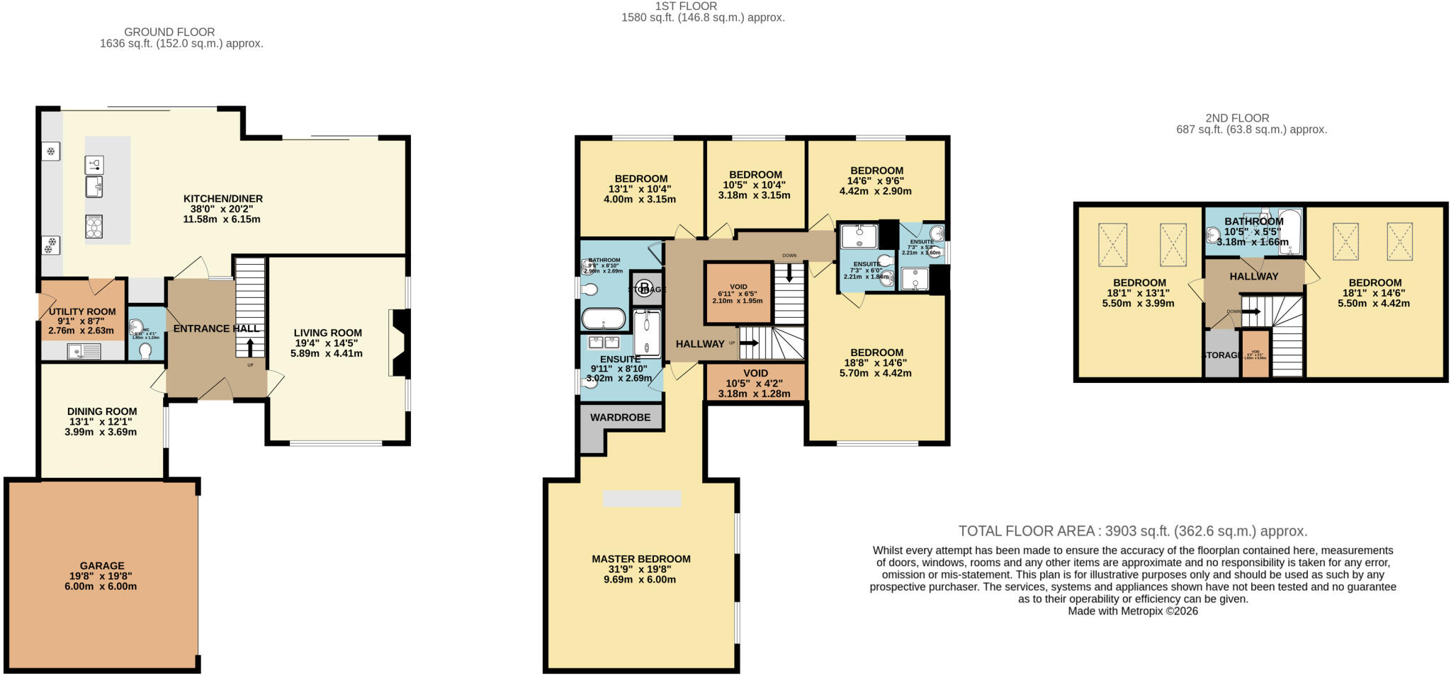 The Whitehouse, Whin Hill Road, Bessacar, Doncaster DN4 floorplan