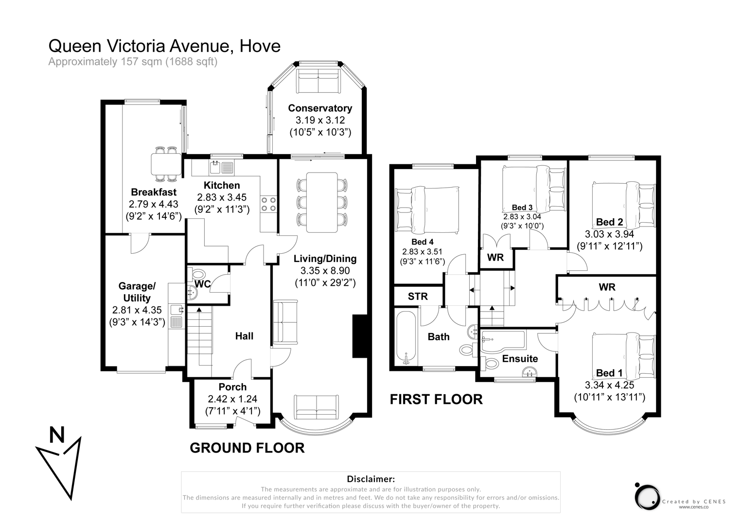 Queen Victoria Avenue, Hove floorplan