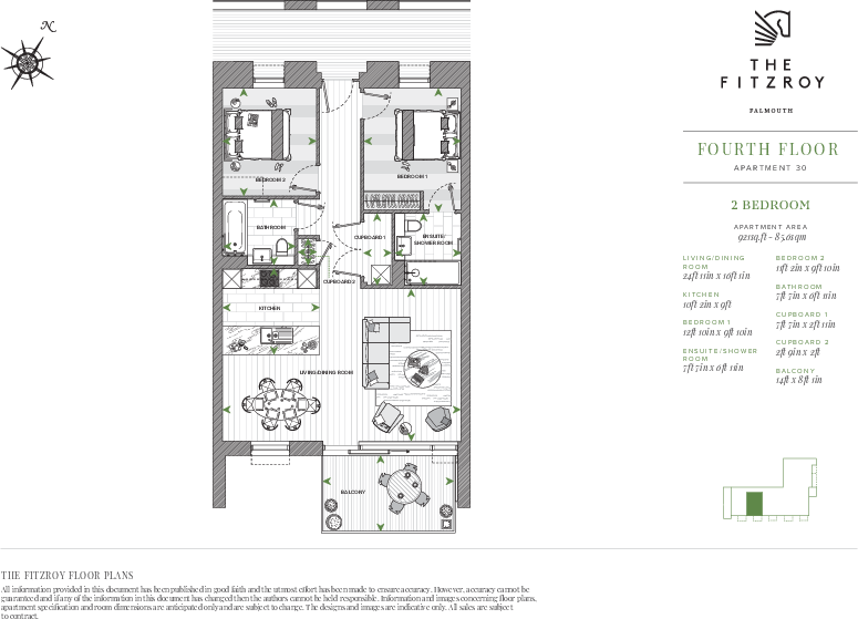 The Fitzroy, Cliff Road, Falmouth, Cornwall floorplan
