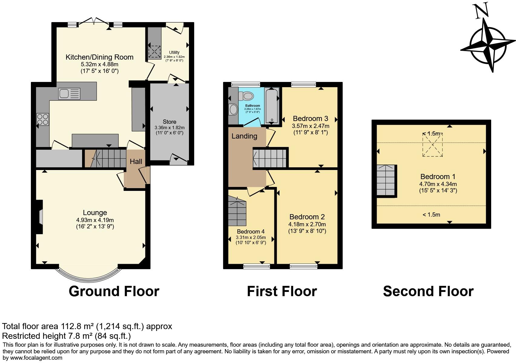 Robinets Road, Kimberworth, Rotherham, S61 floorplan