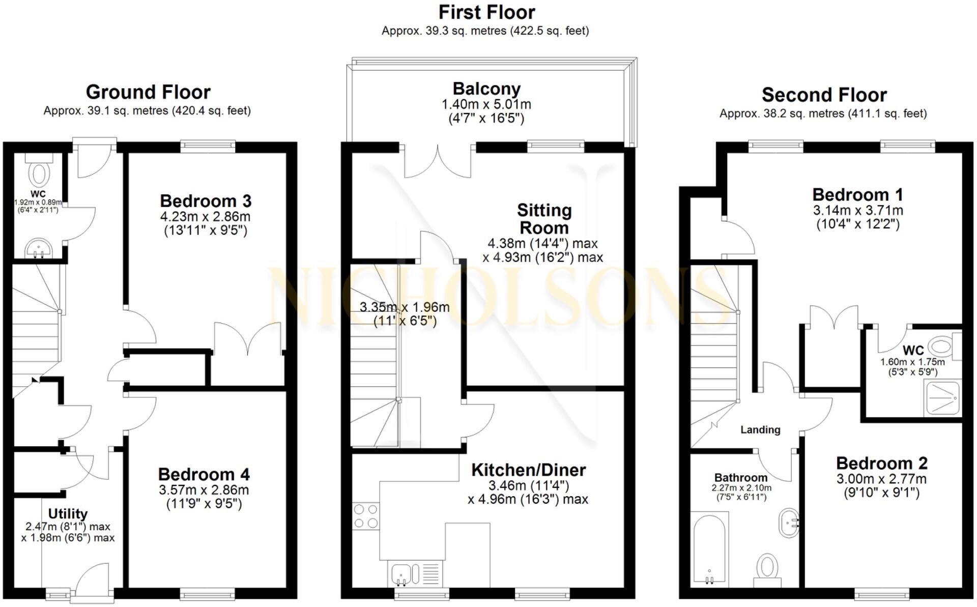 Waterfields, Retford, Nottinghamshire, DN22 floorplan