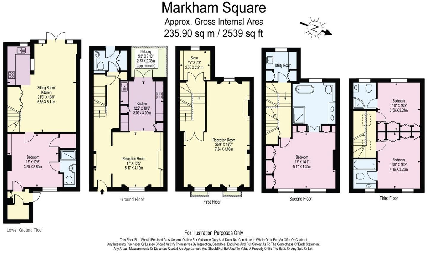 Markham Square, Chelsea, London, SW3 floorplan