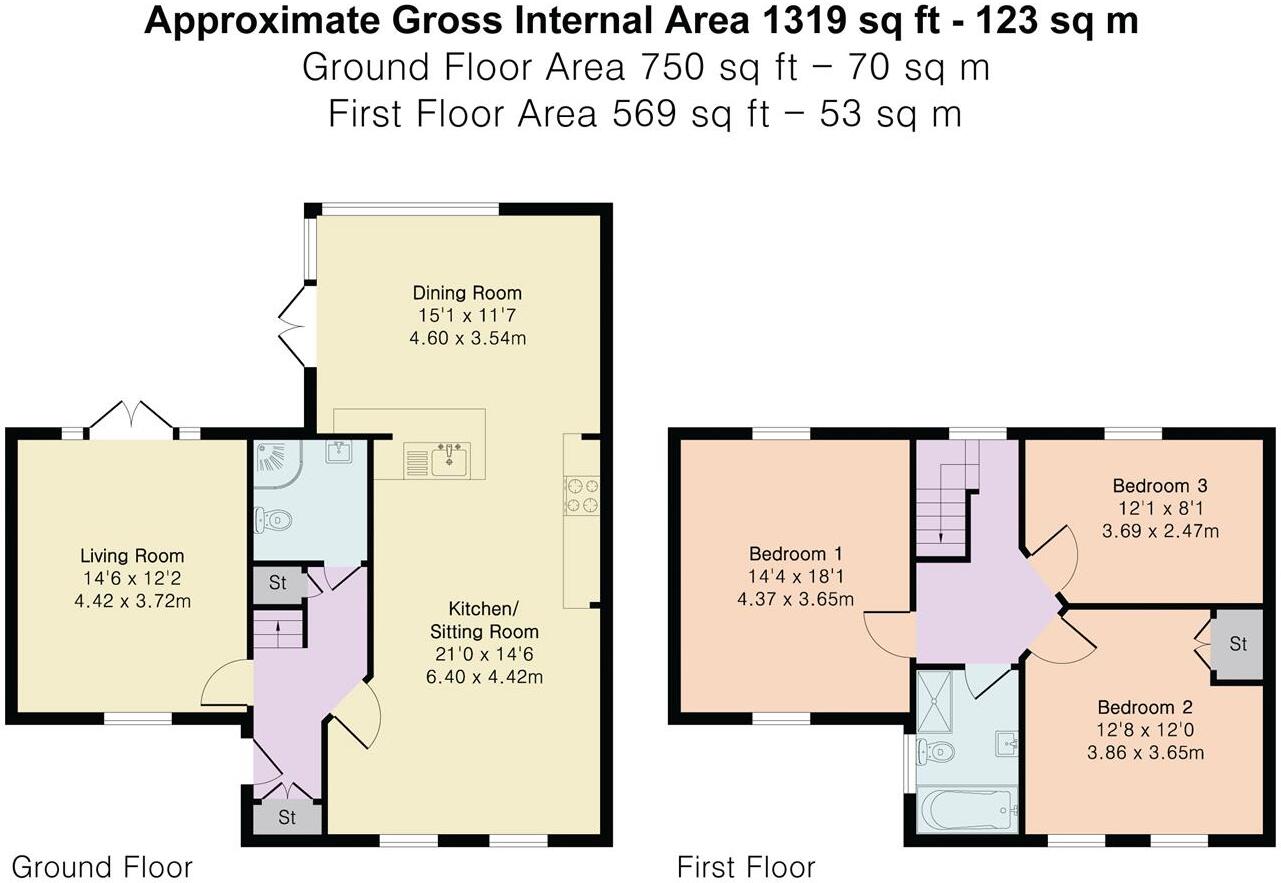 Oudle Lane, Much Hadham floorplan