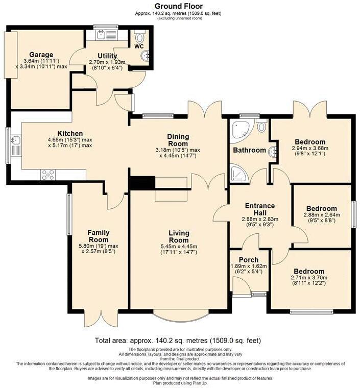 1 Forester Avenue, Much Wenlock floorplan