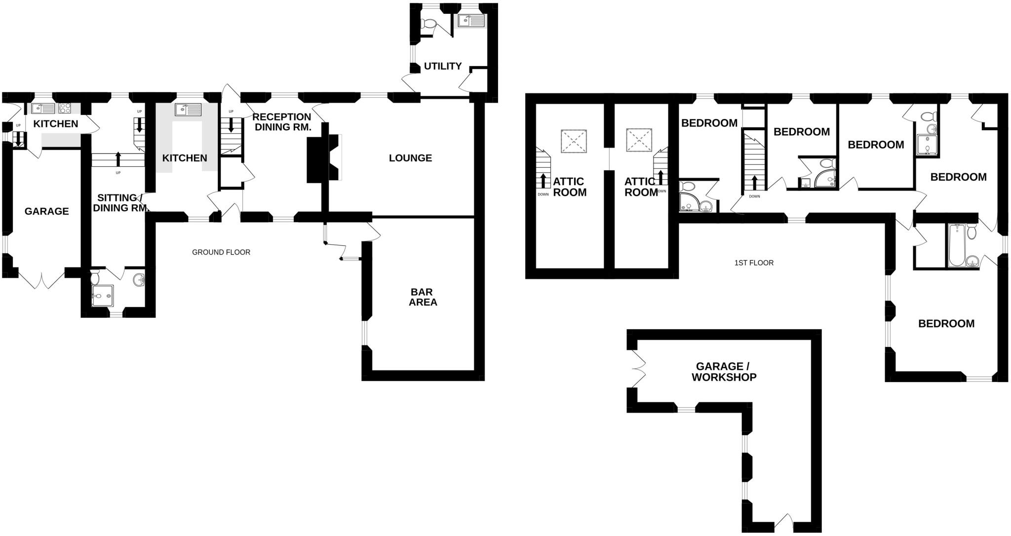 Horse Shoe Inn, Hutton Roof, Penrith, Cumbria floorplan