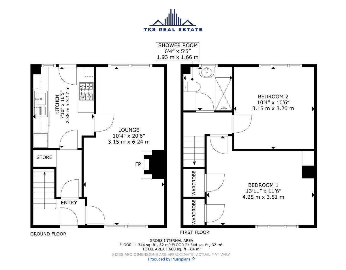 45, Thistle Neuk, Glasgow, G60 floorplan