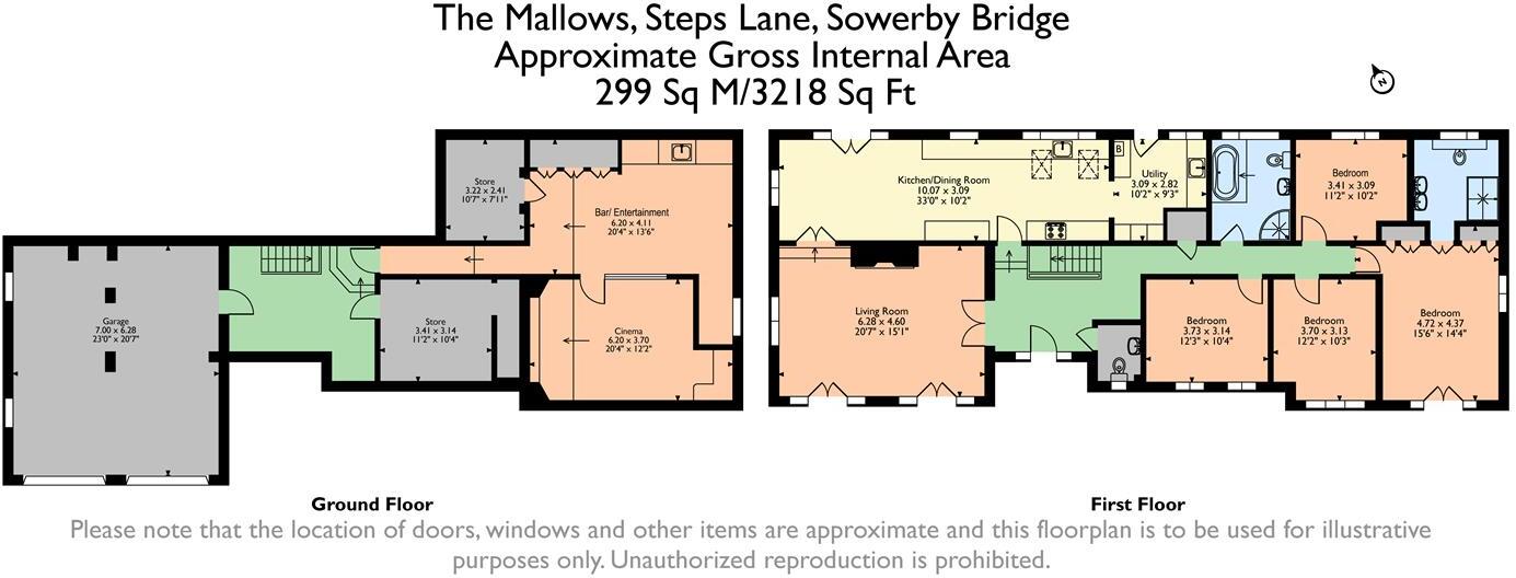 The Mallows, Steps Lane, Sowerby Bridge, HX6 2JH floorplan