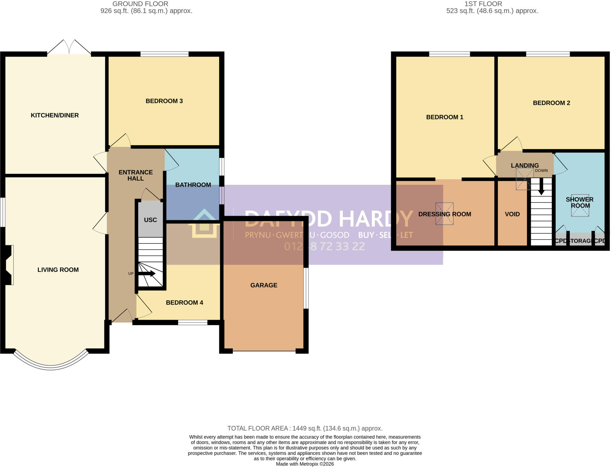 Heol Martin, Eglwysbach, Colwyn Bay, Conwy, LL28 floorplan