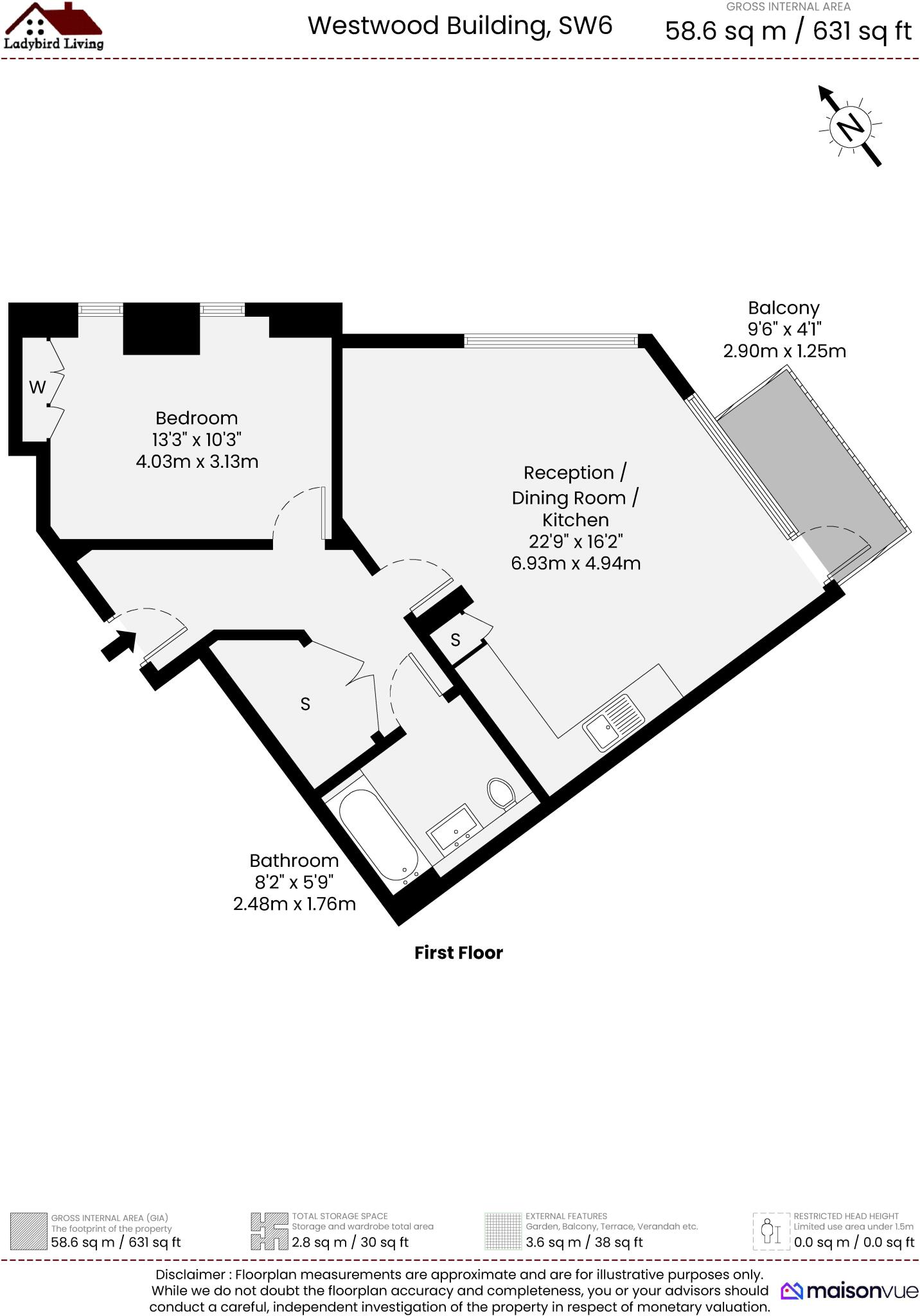 Westwood Building, Chelsea Creek, London, SW6 floorplan
