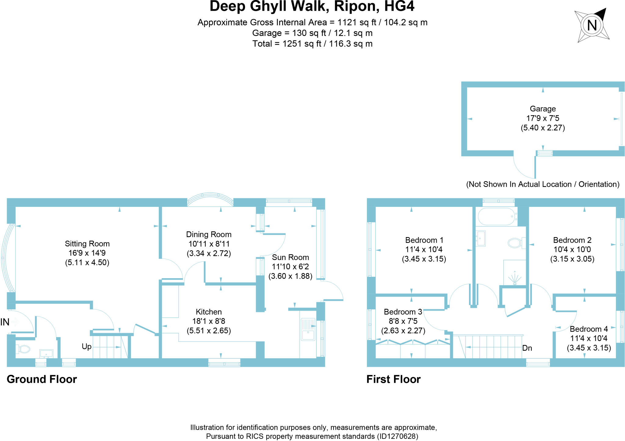 Deep Ghyll Walk, Ripon, North Yorkshire, HG4 floorplan
