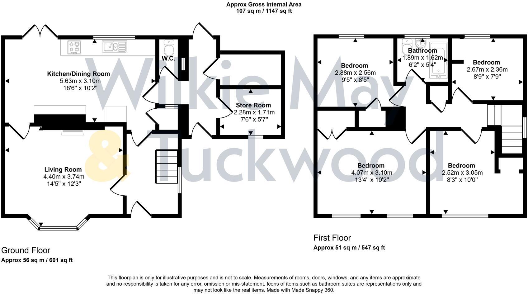 Helwell Green, Watchet floorplan