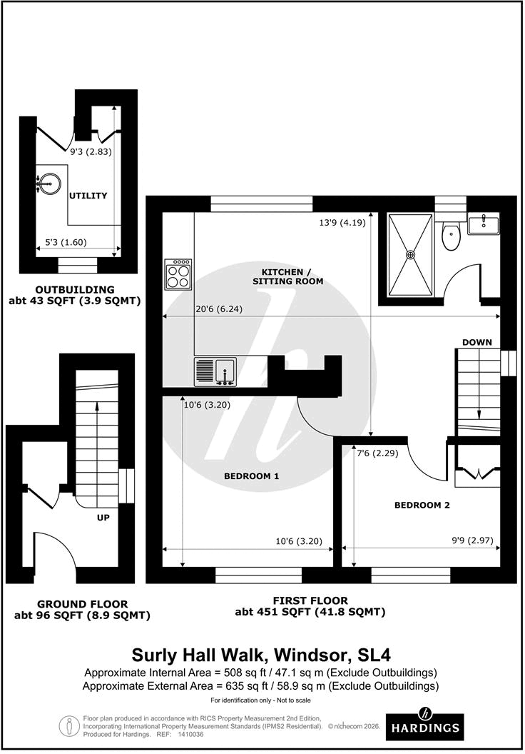 Surly Hall Walk, Windsor floorplan