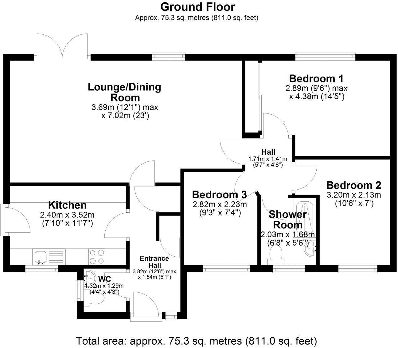 Beck Close, Ruskington, Sleaford, Lincolnshire, NG34 floorplan
