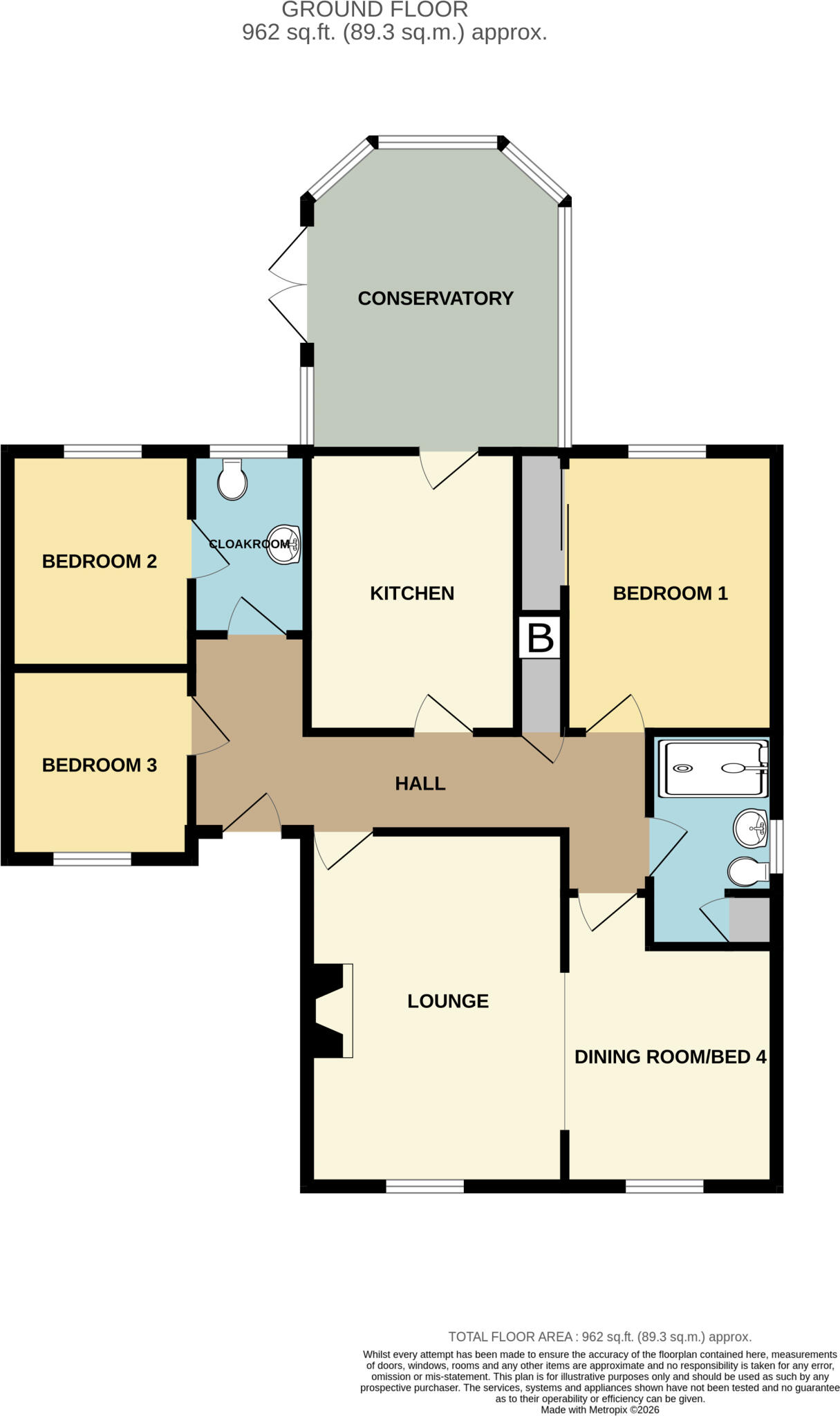 Highburn Close, Burnham On Sea, Somerset, TA8 floorplan